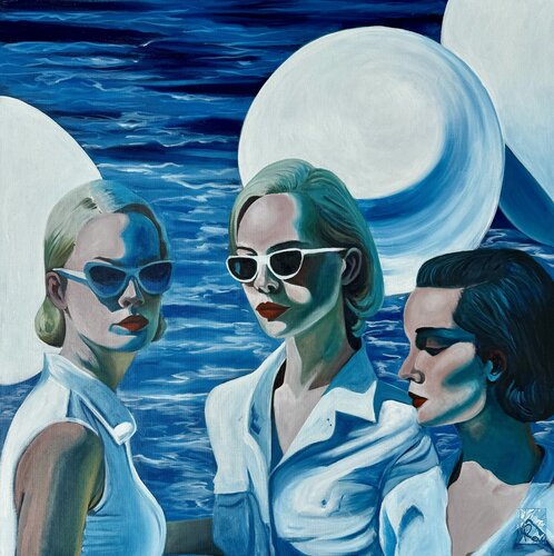 Blue VR778 by Oksana Huliaieva, Painting for Sale on Select