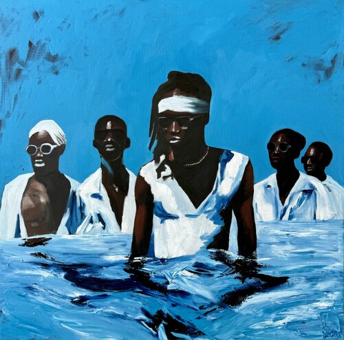 Blue VR786 by Oksana Huliaieva, Painting for Sale on Select