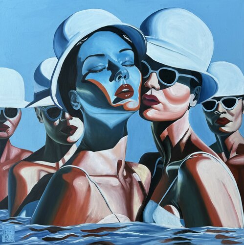 Blue VR780 by Oksana Huliaieva, Painting for Sale on Select