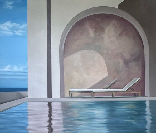 The Quiet Hour by Oksana Huliaieva, Painting for Sale on Select