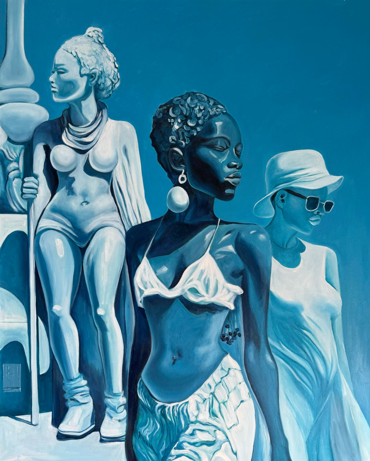 Blue VR770 Oksana Huliaieva Original painting for sale