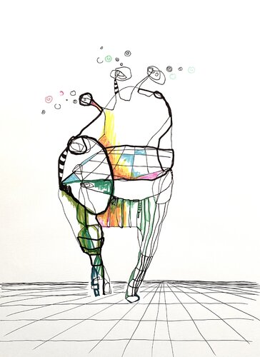 Organismus VII-04 by Oliver Euler, Drawing for Sale on Select
