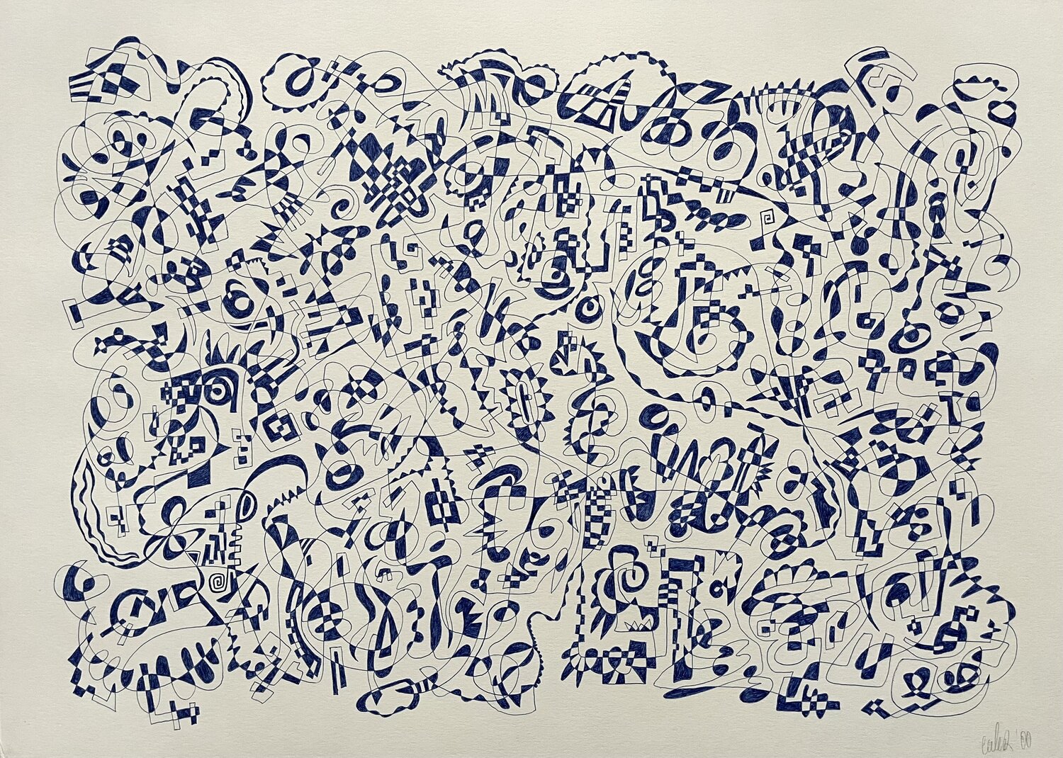Indra I Oliver Euler Drawing for sale