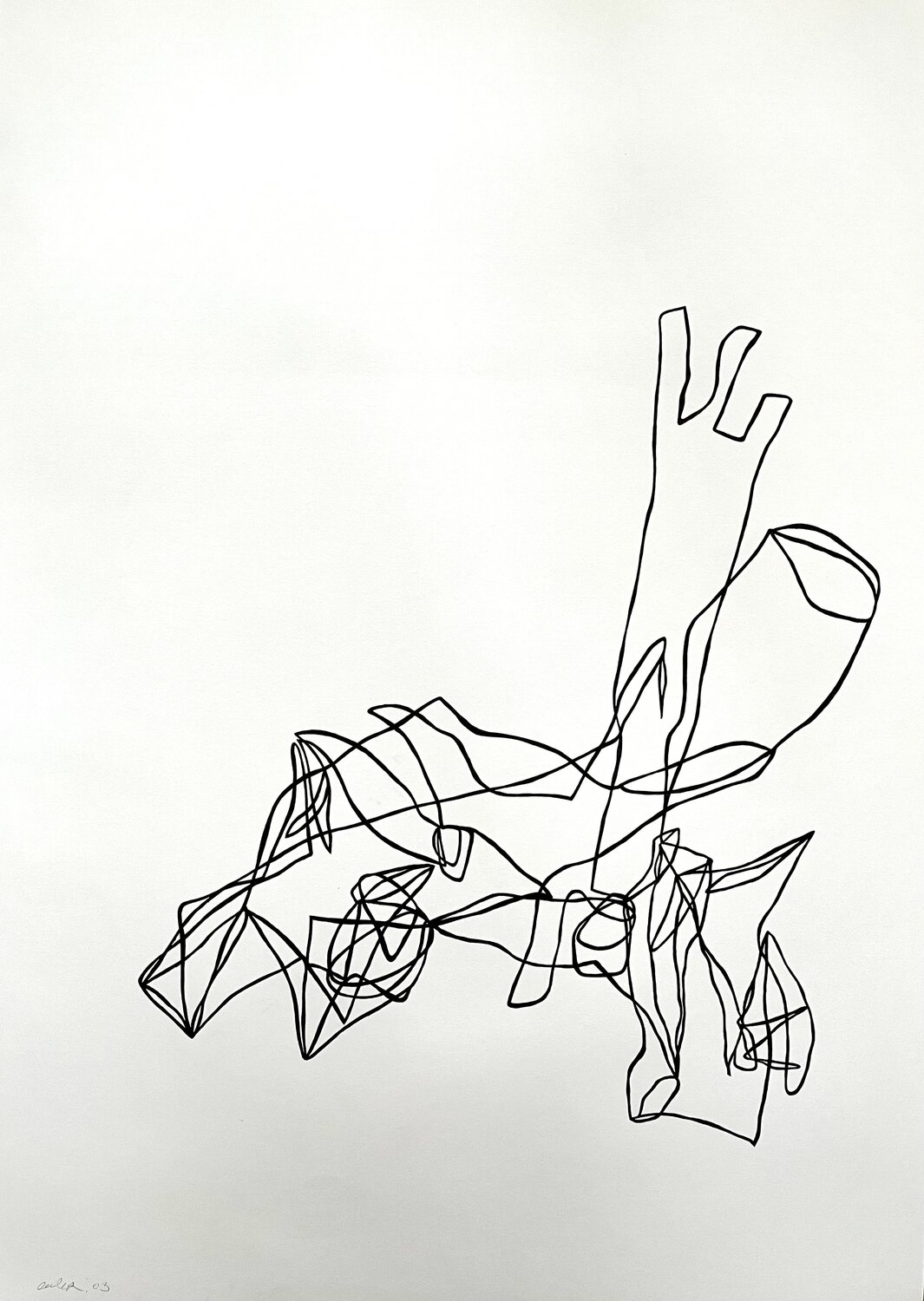 Organismus III-02 Oliver Euler Drawing for sale