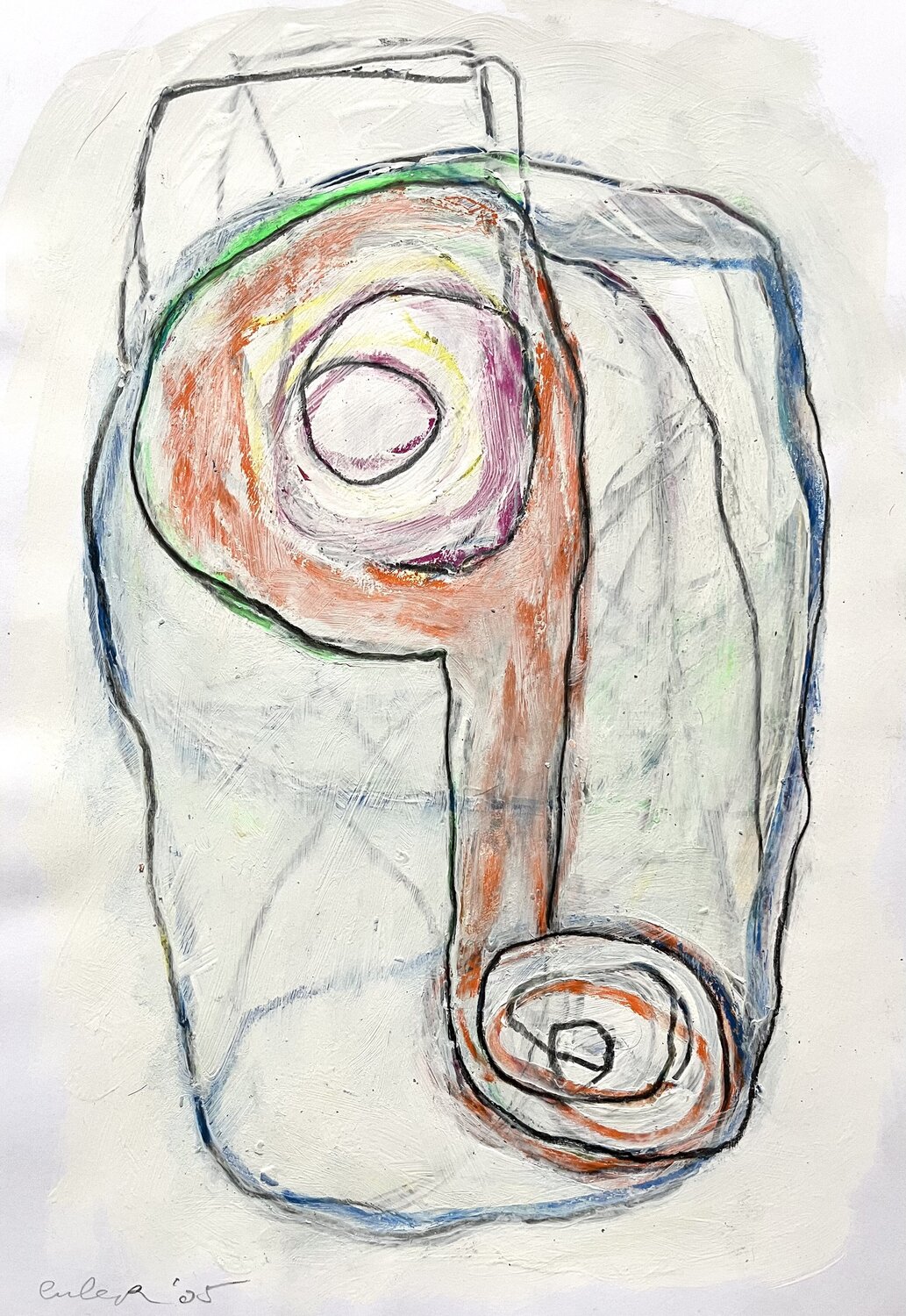 Organismus IV-05 Oliver Euler Original painting for sale