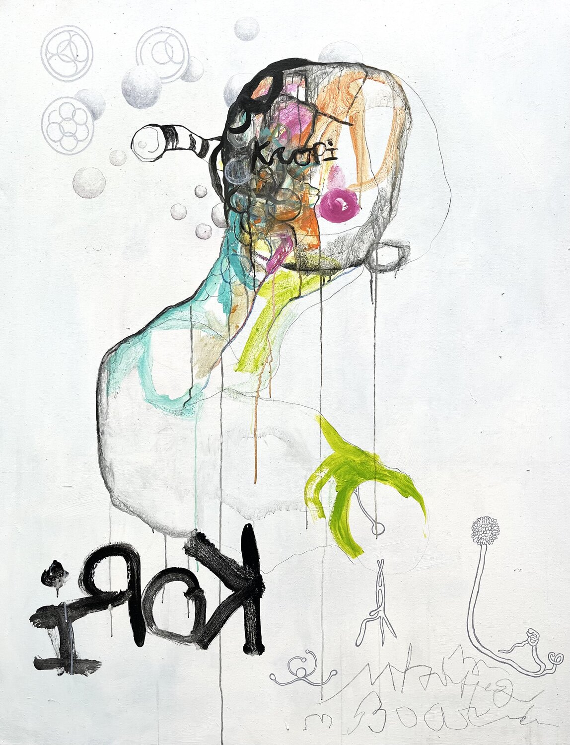 Organismus VI-01 Oliver Euler Original painting for sale