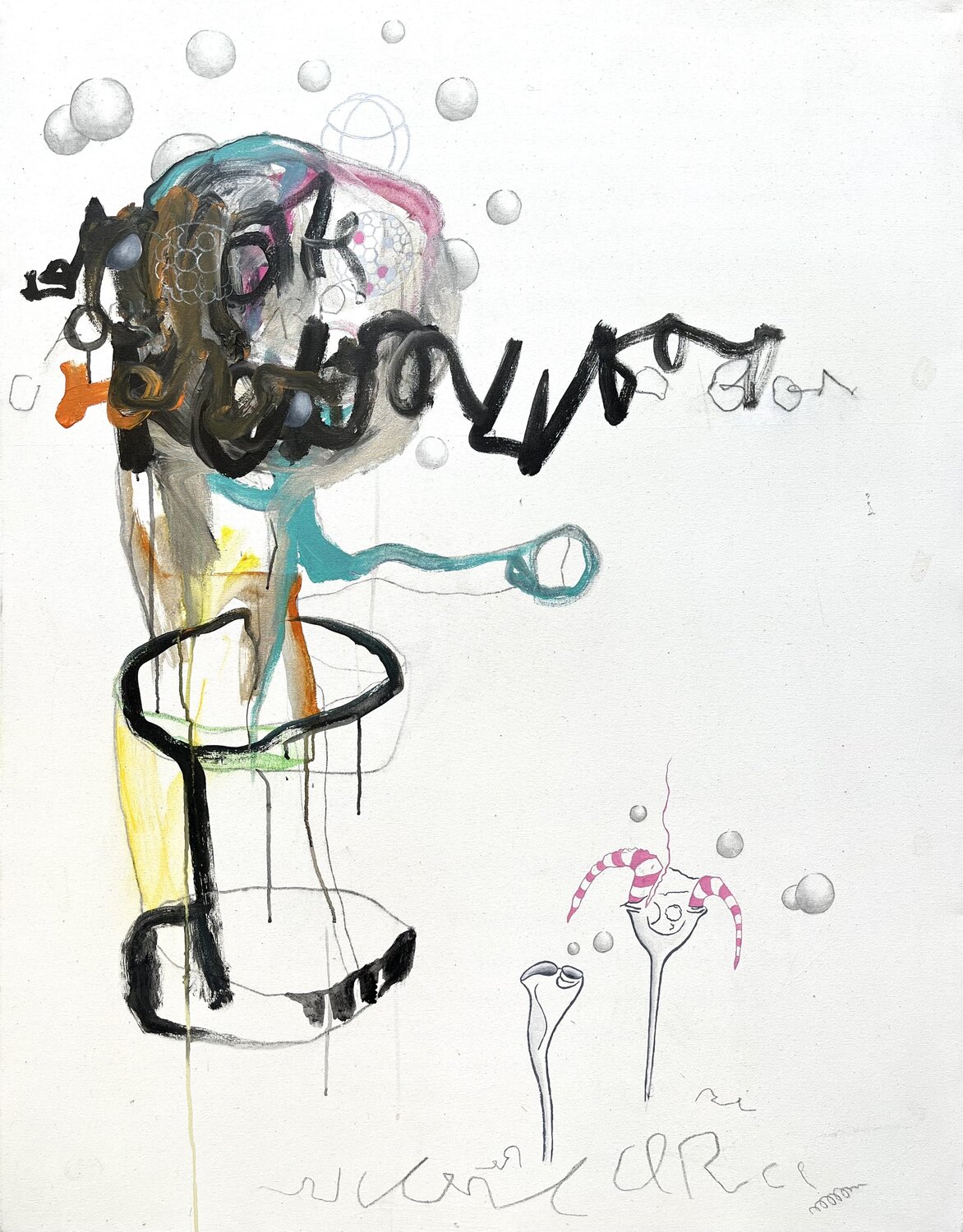 Organismus VI-02 Oliver Euler Original painting for sale