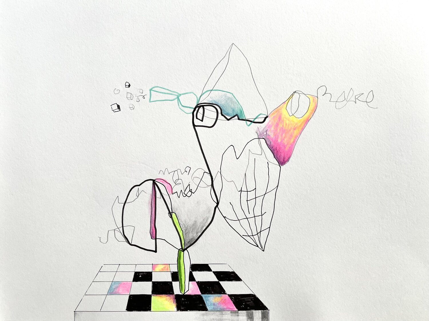 Organismus XI-2 Oliver Euler Drawing for sale