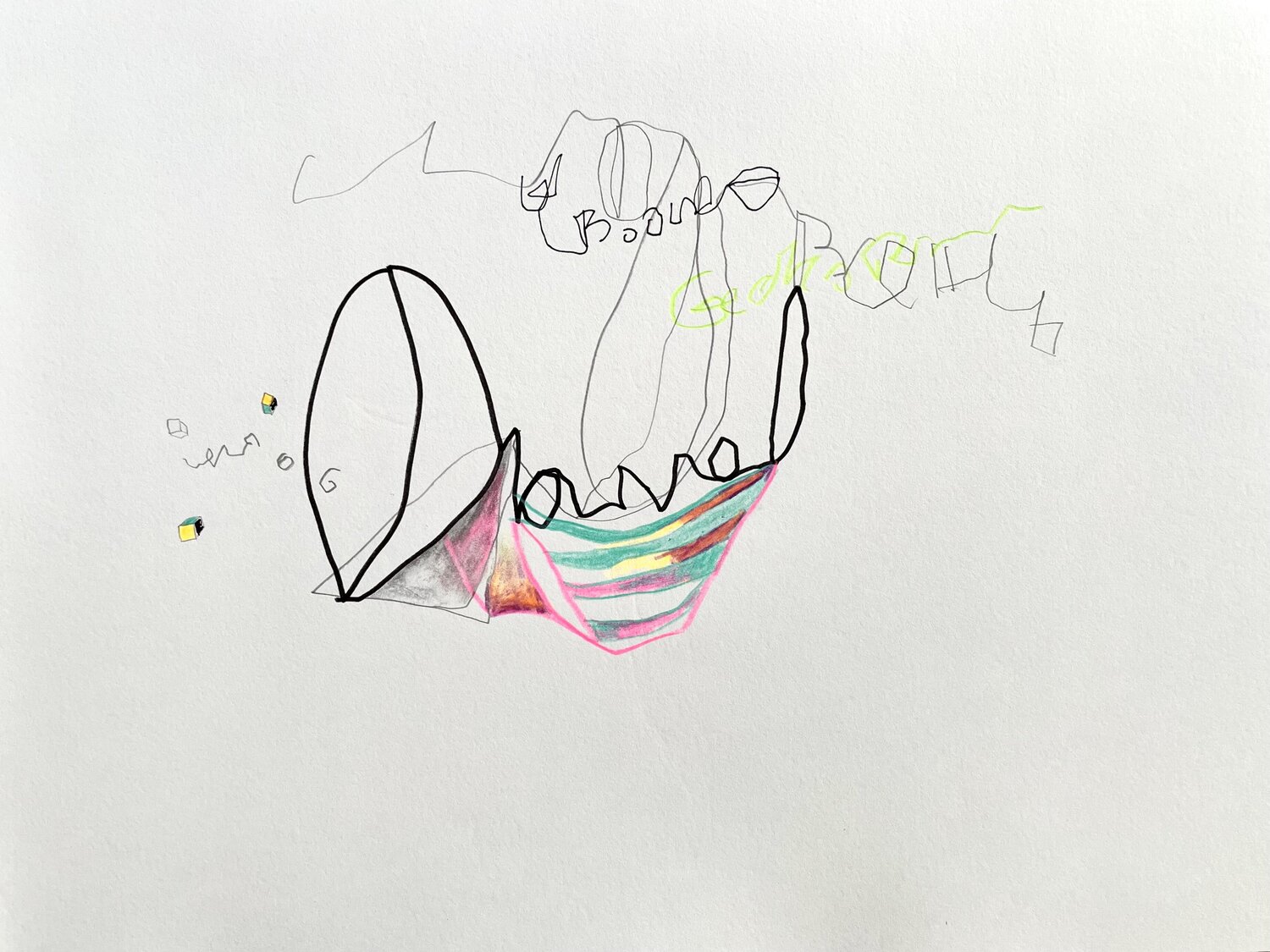 Organismus XI-4 Oliver Euler Drawing for sale