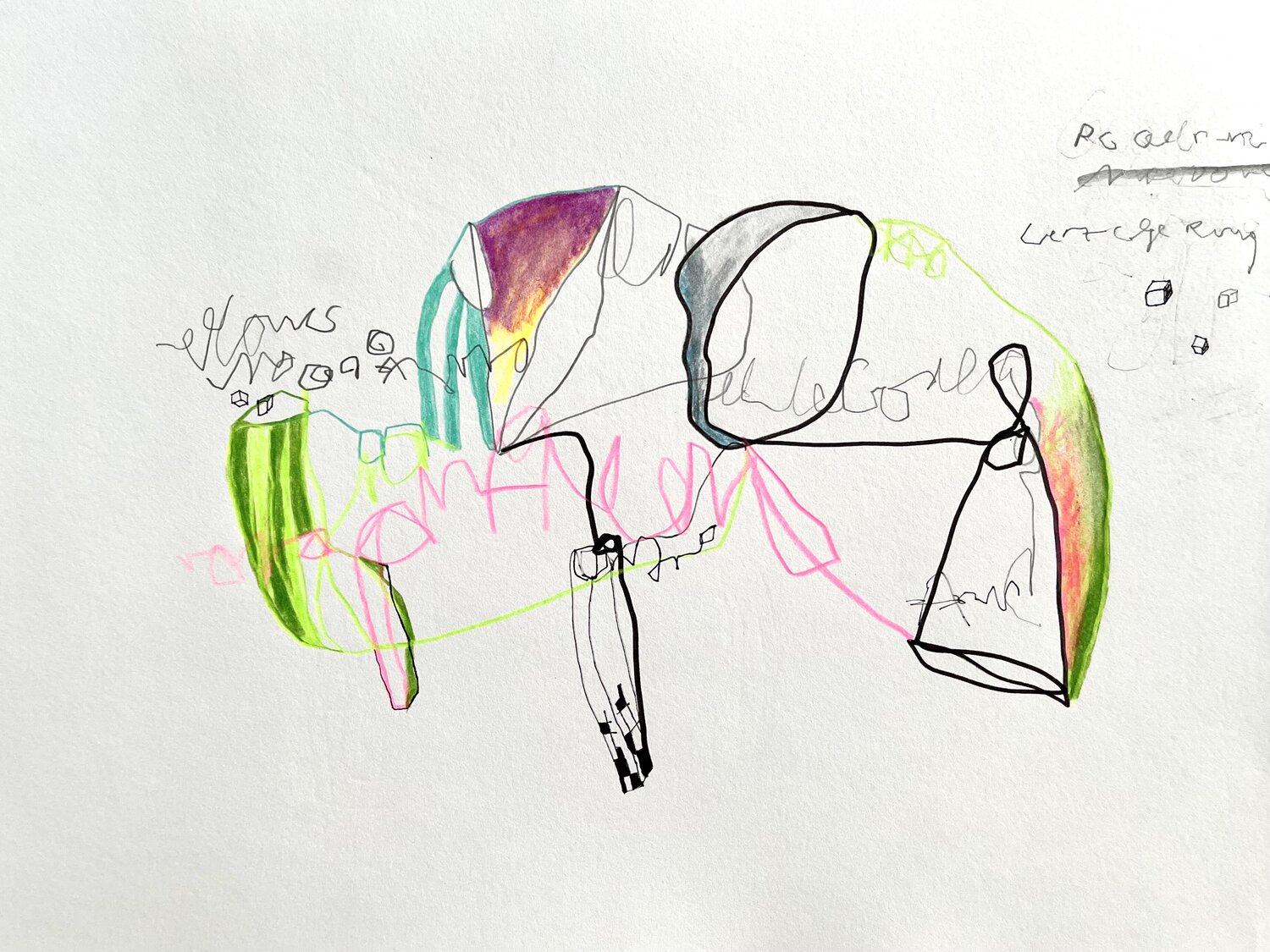 Organismus XI-5 Oliver Euler Drawing for sale