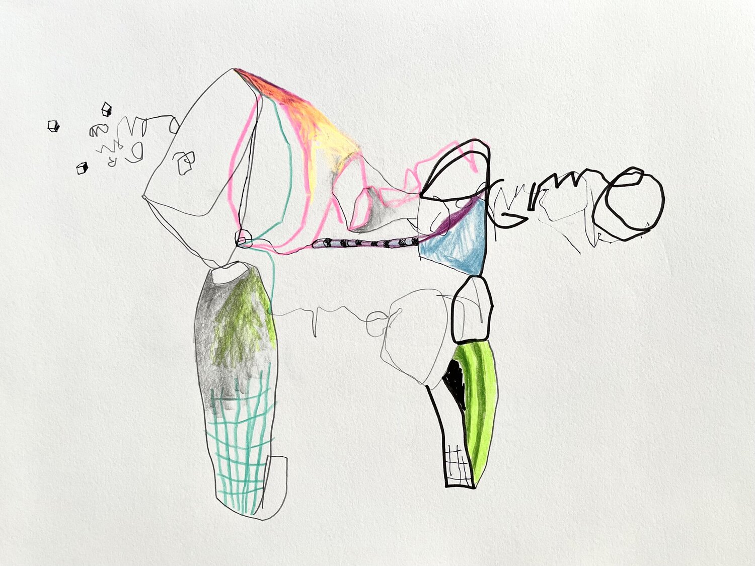 Organismus XI-6 Oliver Euler Drawing for sale
