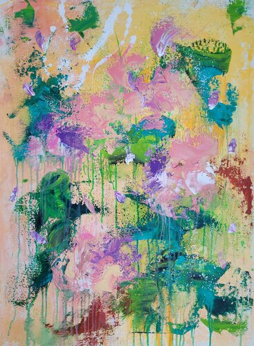 LES FLEURS #68 by Laura Capellini, Painting for Sale on Select