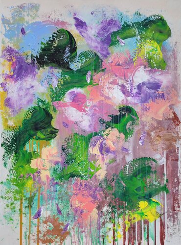 LES FLEURS # 69 by Laura Capellini, Painting for Sale on Select