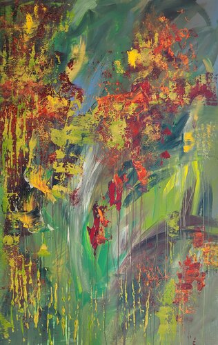 Wild green #2 by Laura Capellini, Painting for Sale on Select