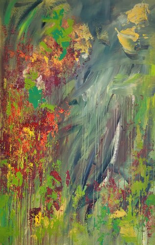 WILD GREEN  #3 by Laura Capellini, Painting for Sale on Select