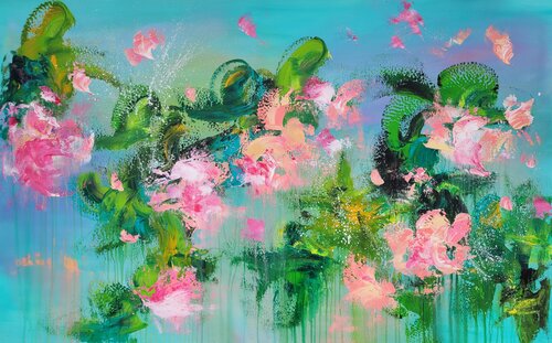 LES FLEURS # 71 by Laura Capellini, Painting for Sale on Select