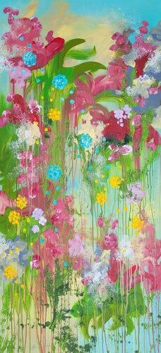 LES FLEURS # 80 by Laura Capellini, Painting for Sale on Select
