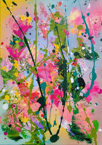 POCKET GARDENS #7 by Laura Capellini, Painting for Sale on Select