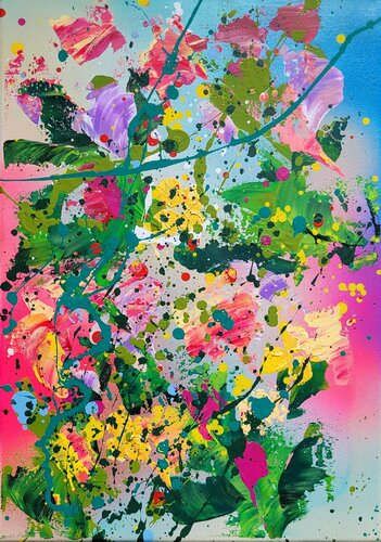 POCKET GARDENS #8 by Laura Capellini, Painting for Sale on Select