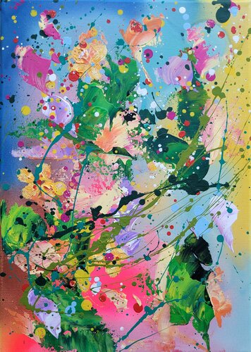 POCKET GARDENS #21 by Laura Capellini, Painting for Sale on Select