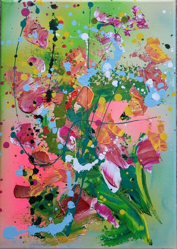POCKET GARDENS #22 by Laura Capellini, Painting for Sale on Select