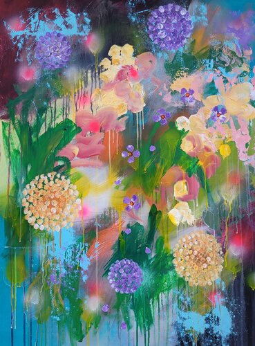 Il giardino di Hanako #45 by Laura Capellini, Painting for Sale on Select