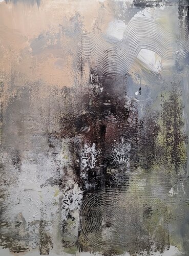 Earth's cold silence by Laura Capellini, Painting for Sale on Select