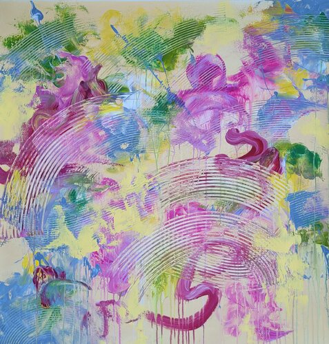 SOUL GARDEN #5 - Spring Wave by Laura Capellini, Painting for Sale on Select
