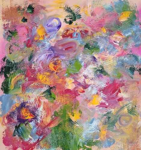 SOUL GARDEN #8 - Blossom petal flow by Laura Capellini, Painting for Sale on Select