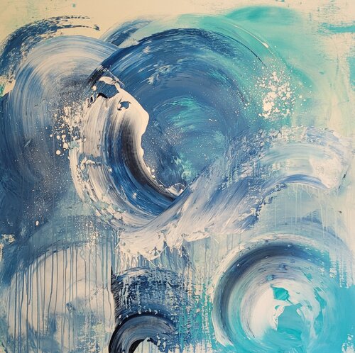 Blue mind #84 by Laura Capellini, Painting for Sale on Select