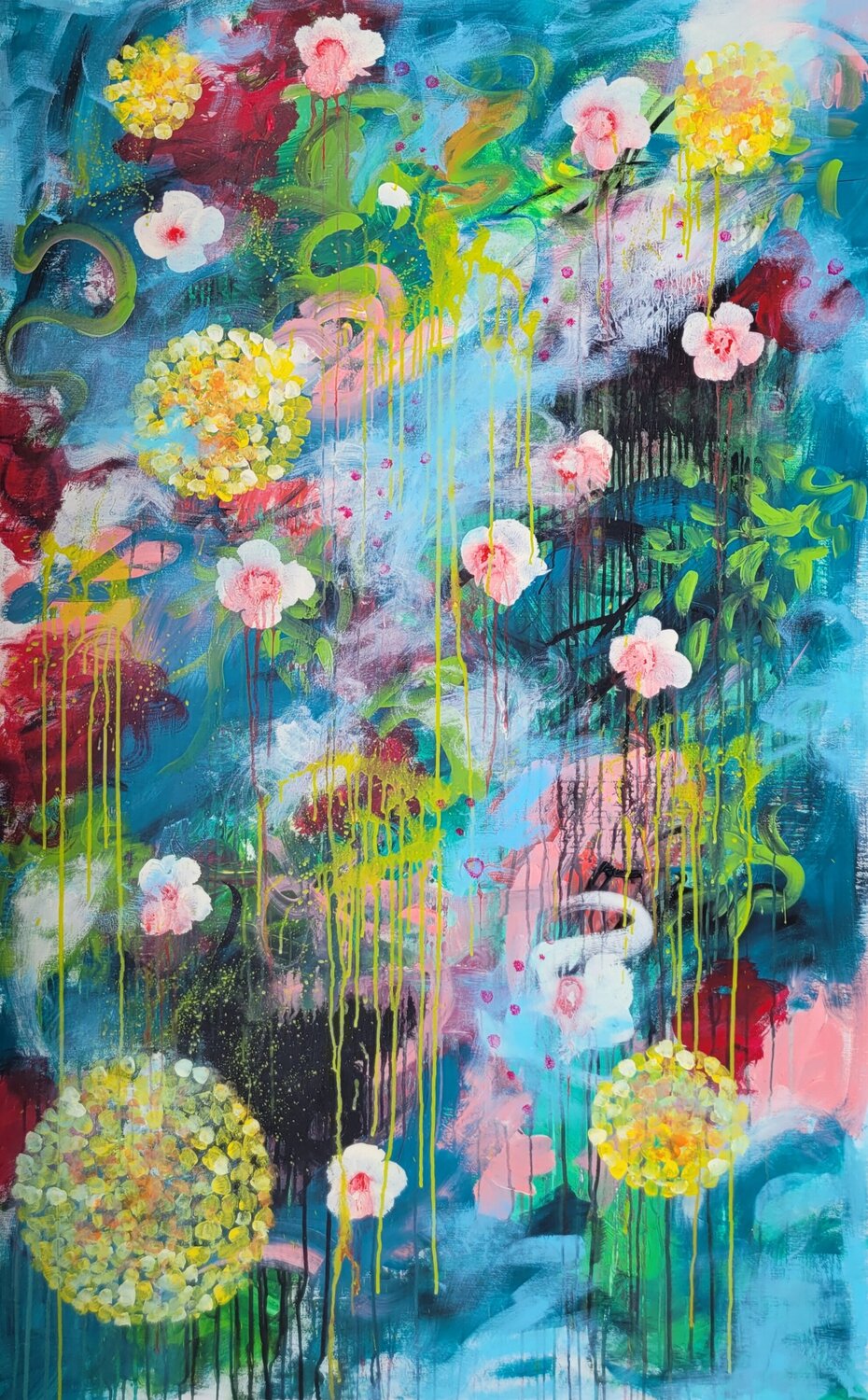 Il giardino di Hanako n.18 Laura Capellini Original painting for sale