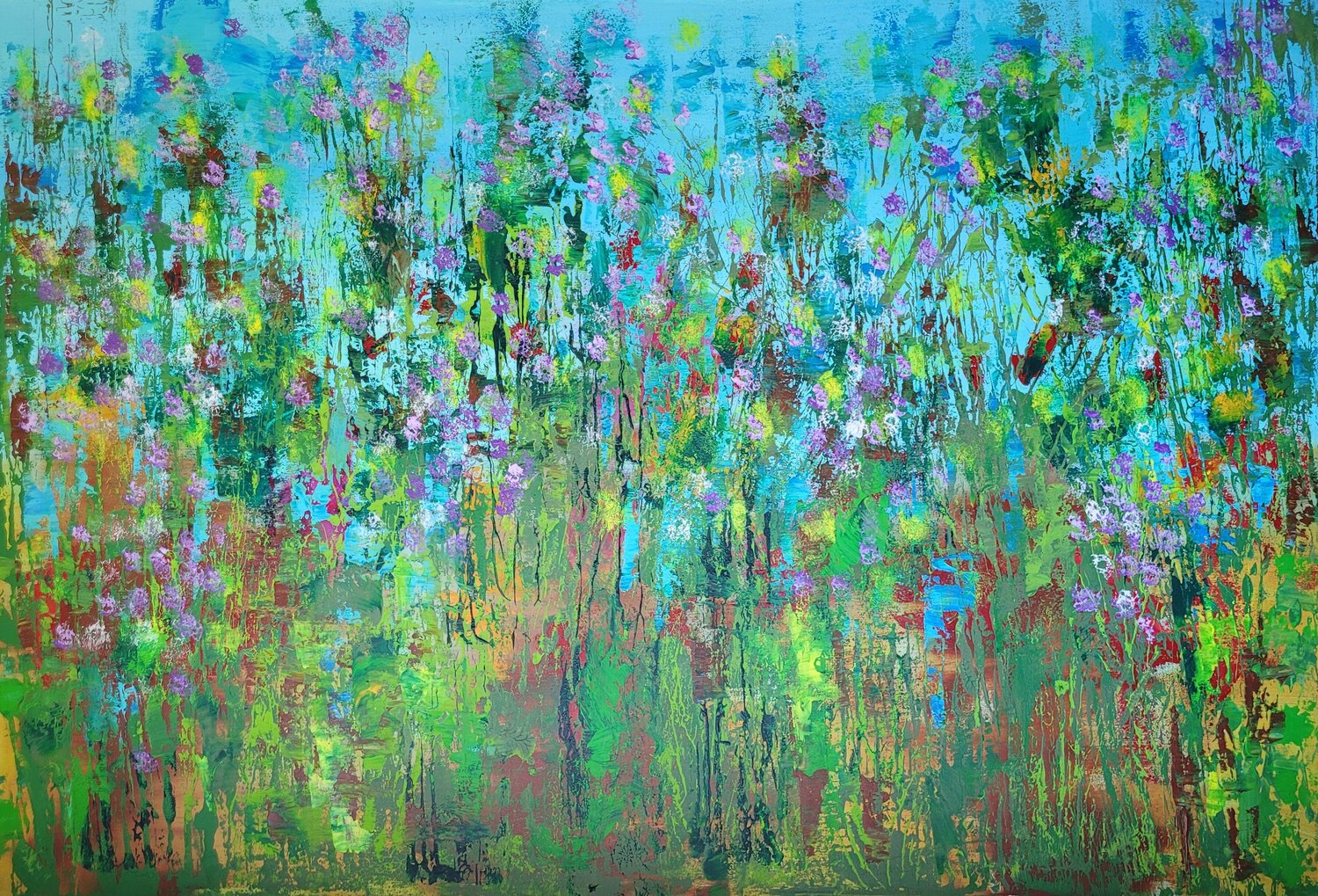 SILENT GREEN Laura Capellini Original painting for sale