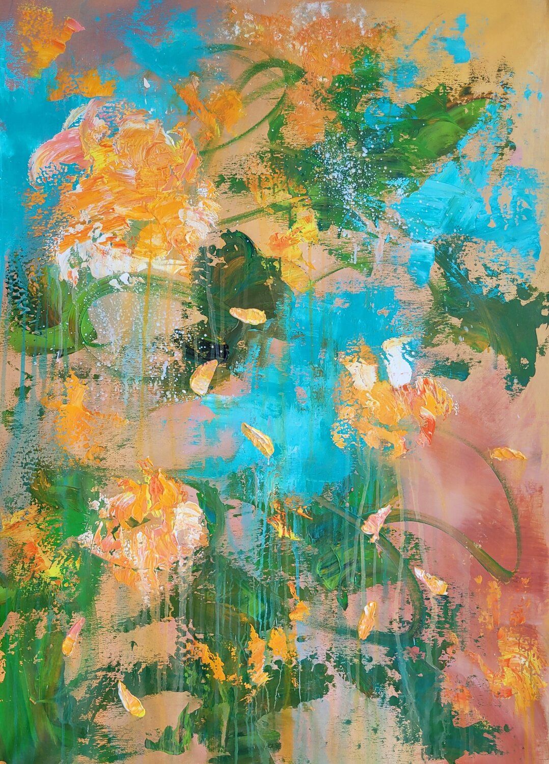 Les fleurs n.65 Laura Capellini Original painting for sale