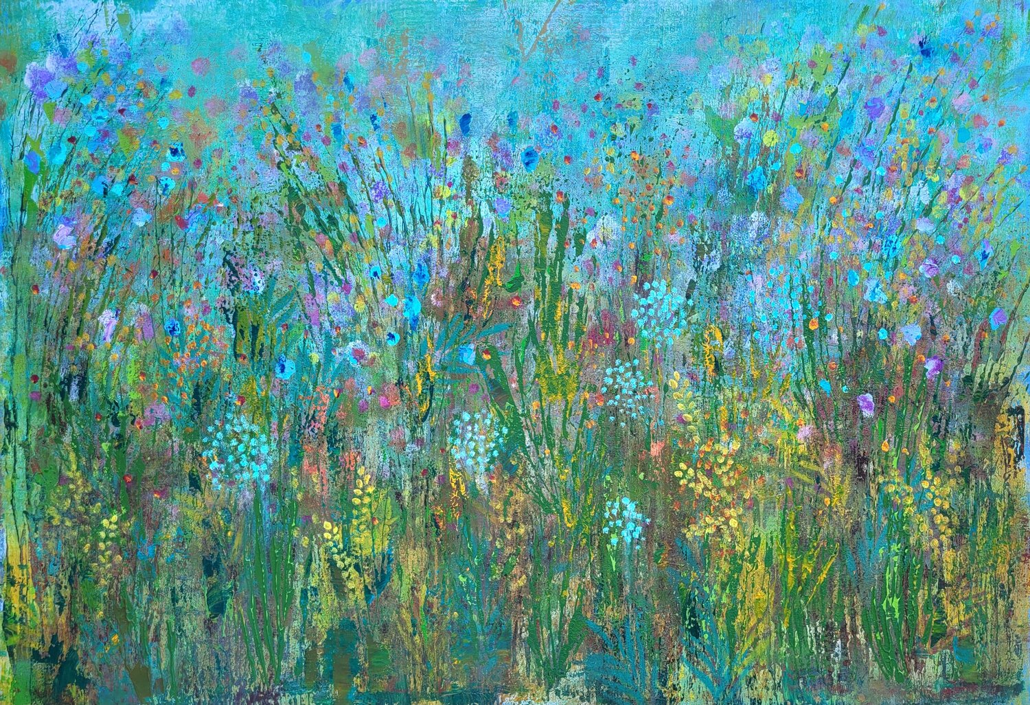 le jardin dont Amélie rêvait Laura Capellini Original painting for sale
