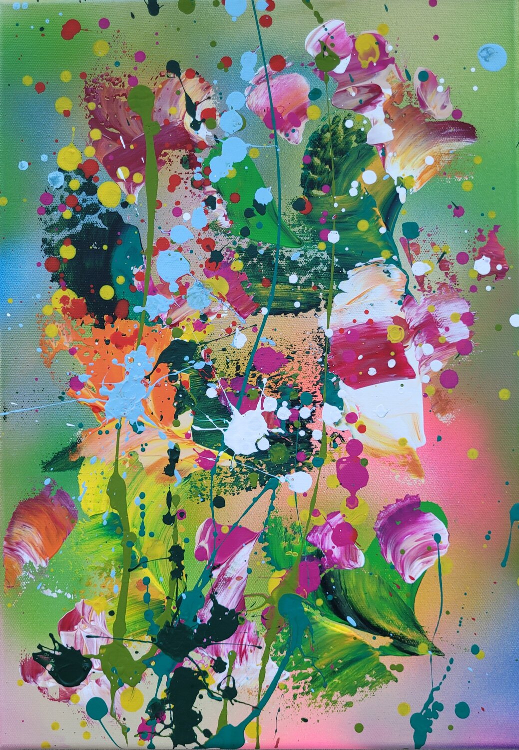 POCKET GARDENS#2 Laura Capellini Original painting for sale