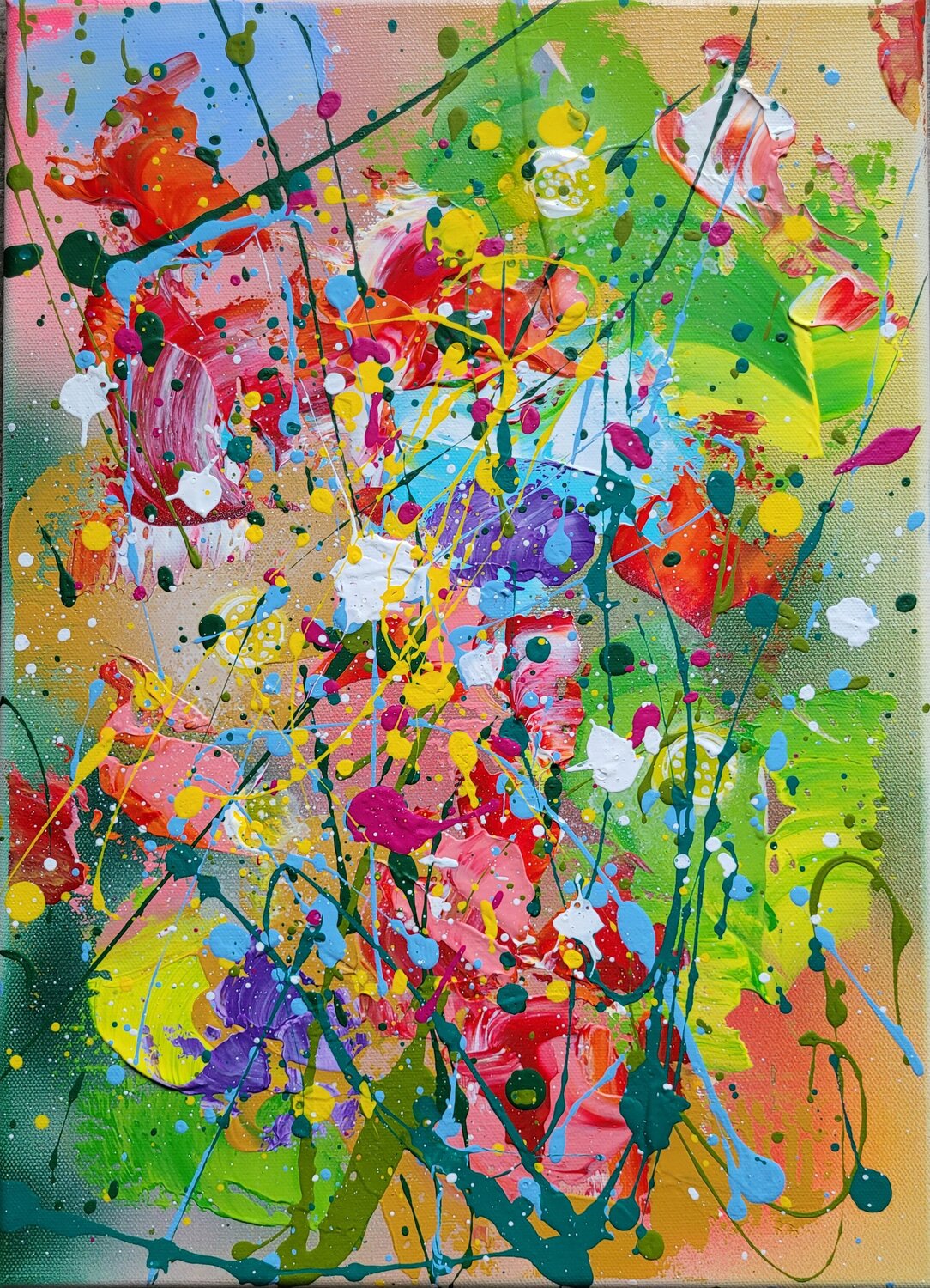 POCKET GARDENS #16 Laura Capellini Original painting for sale