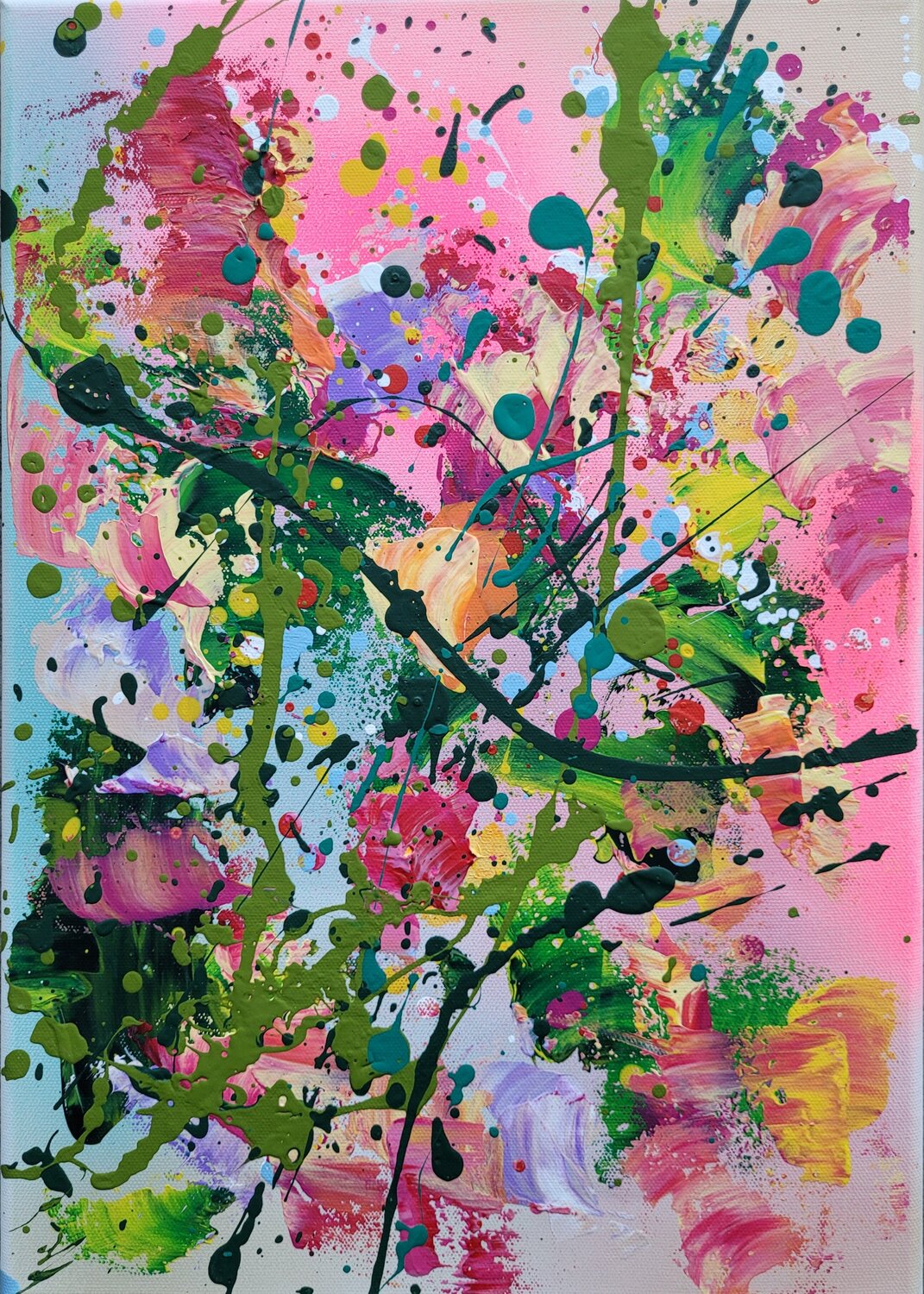 POCKET GARDENS #19 Laura Capellini Original painting for sale