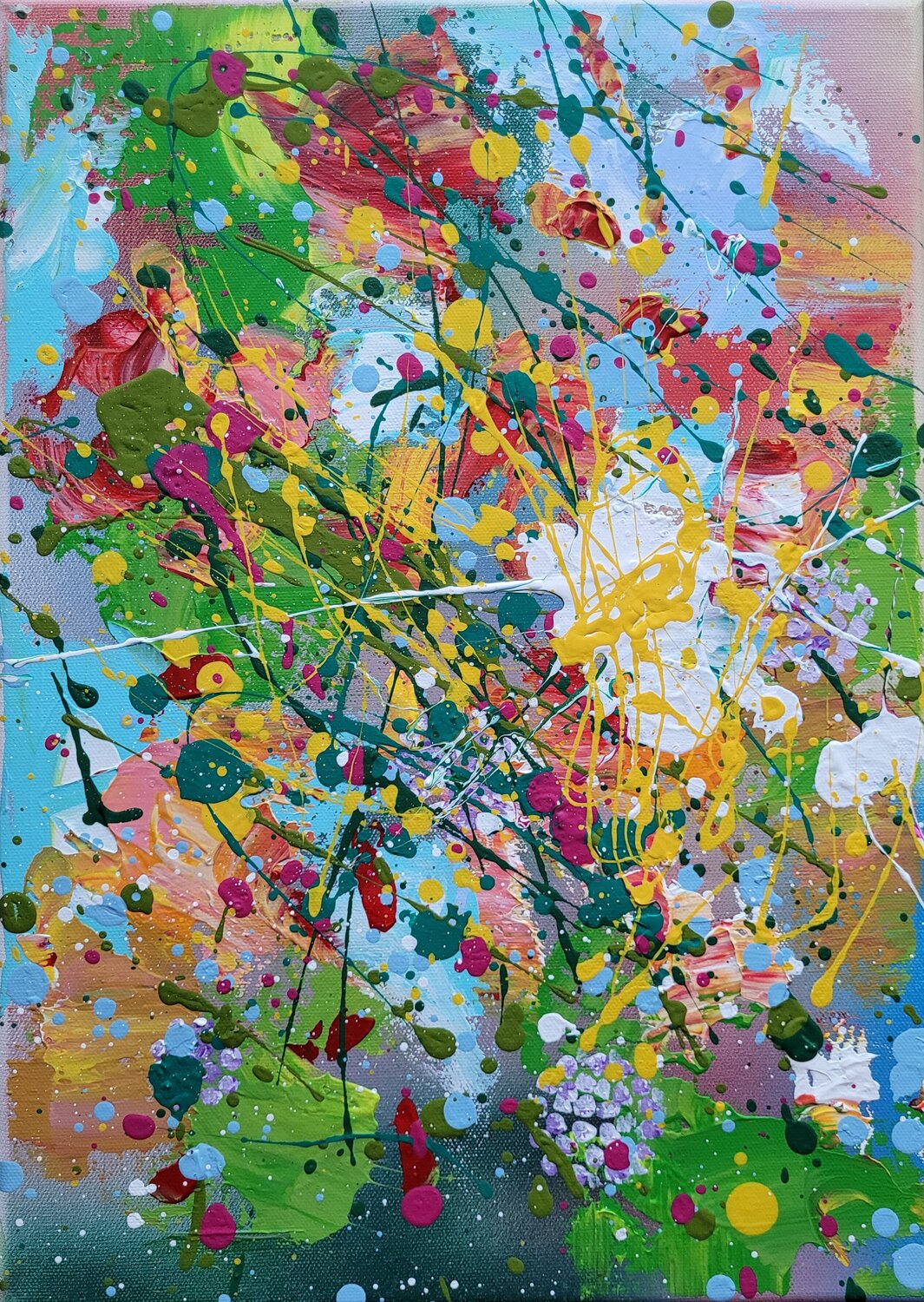 POCKET GARDENS #24 Laura Capellini Original painting for sale