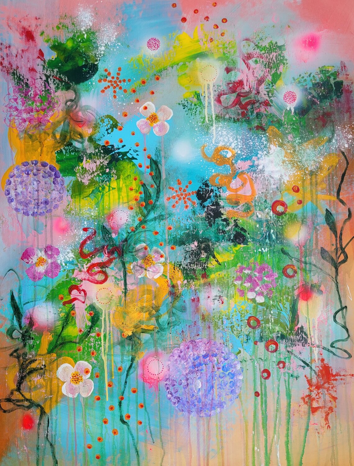 Il giardino di Hanako #42 Laura Capellini Original painting for sale