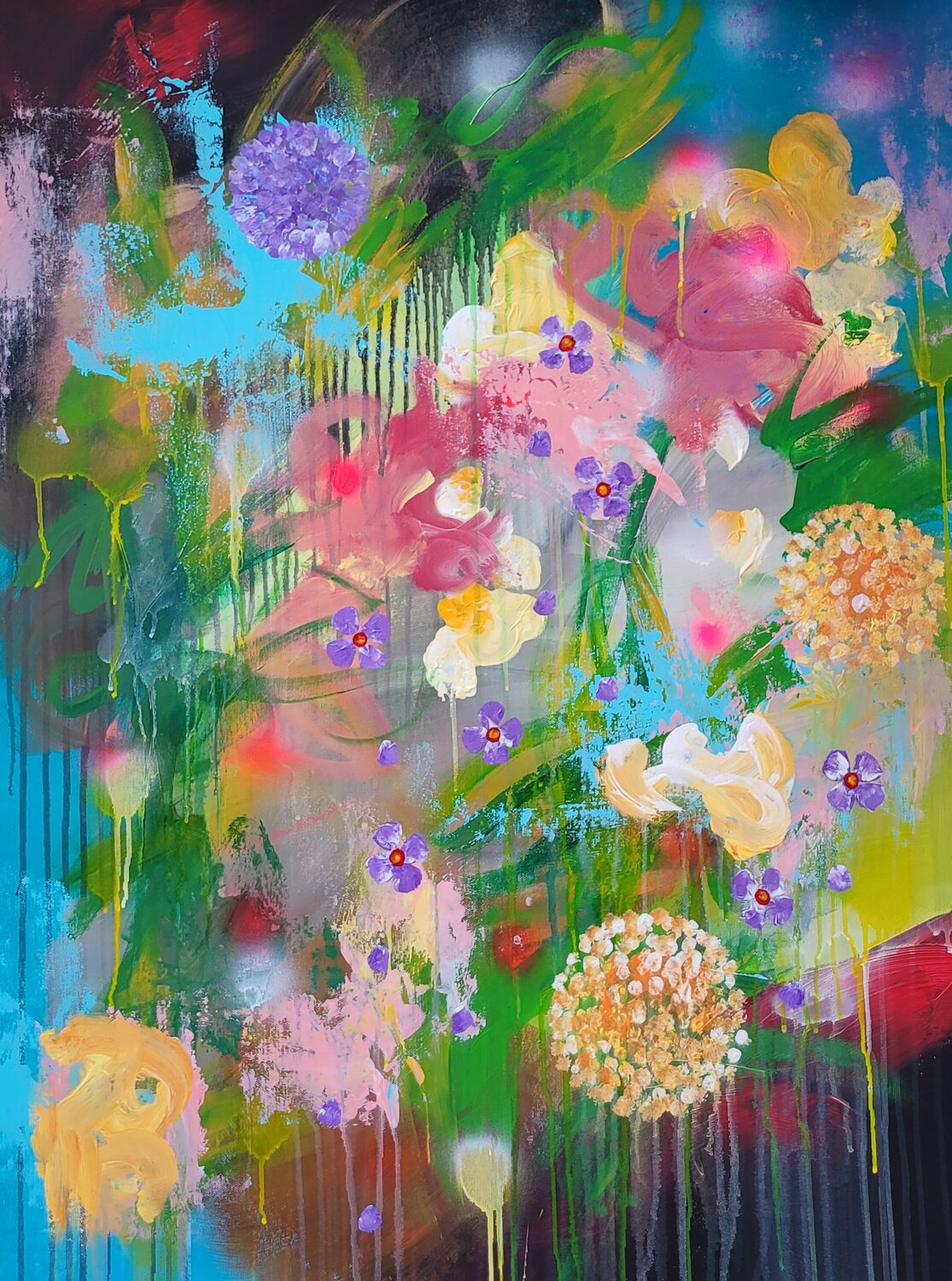 Il giardino di Hanako #44 Laura Capellini Original painting for sale