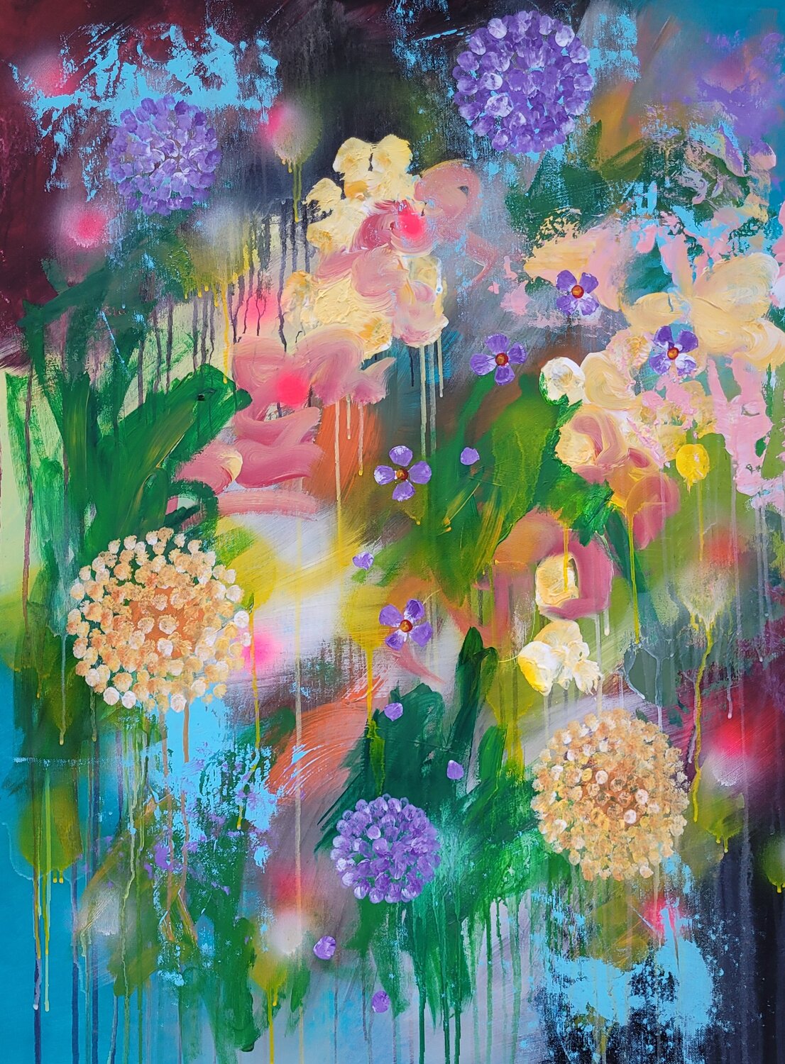 Il giardino di Hanako #45 Laura Capellini Original painting for sale