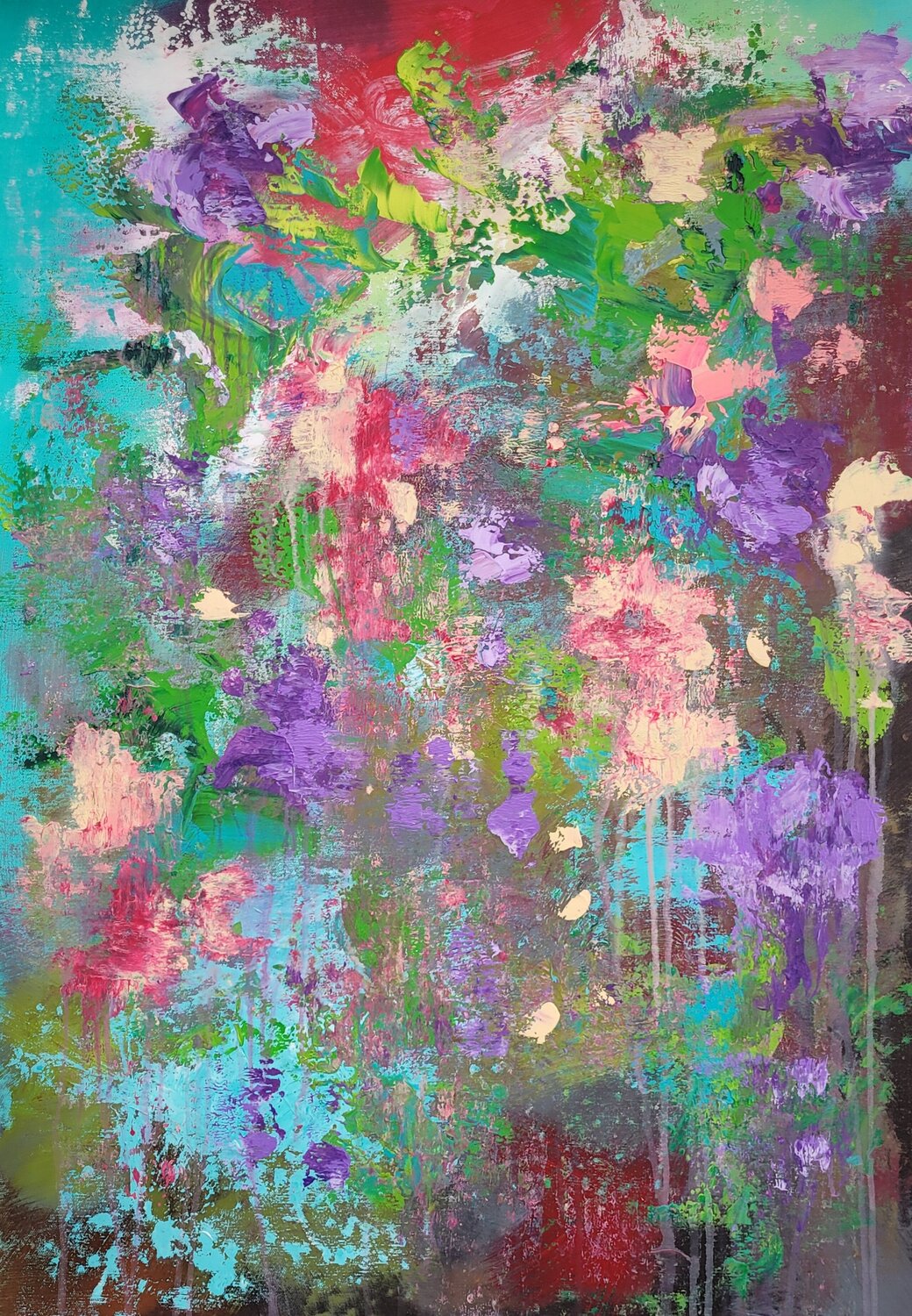 LES FLEURS # 85 Laura Capellini Original painting for sale