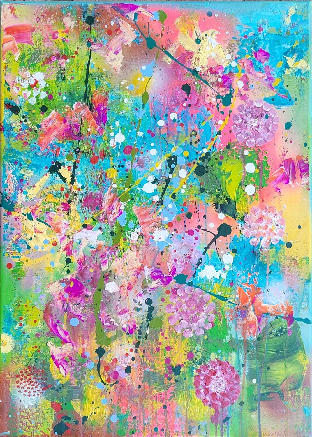POCKET GARDENS #25 Laura Capellini Original painting for sale