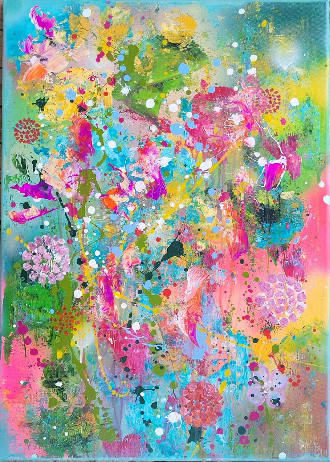POCKET GARDENS #26 Laura Capellini Original painting for sale