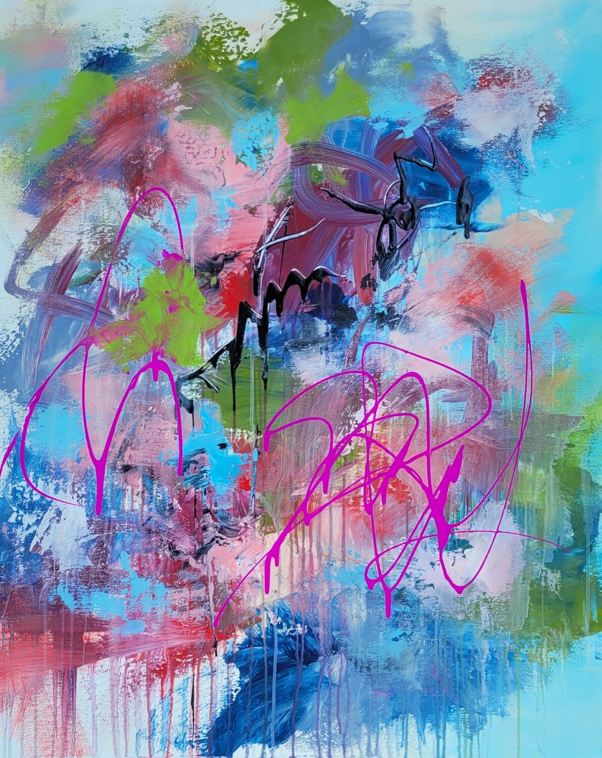 WILD AWAKENING Laura Capellini Original painting for sale