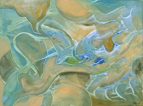 Zwischen  Felsen by Thomas Hain, Painting for Sale on Select