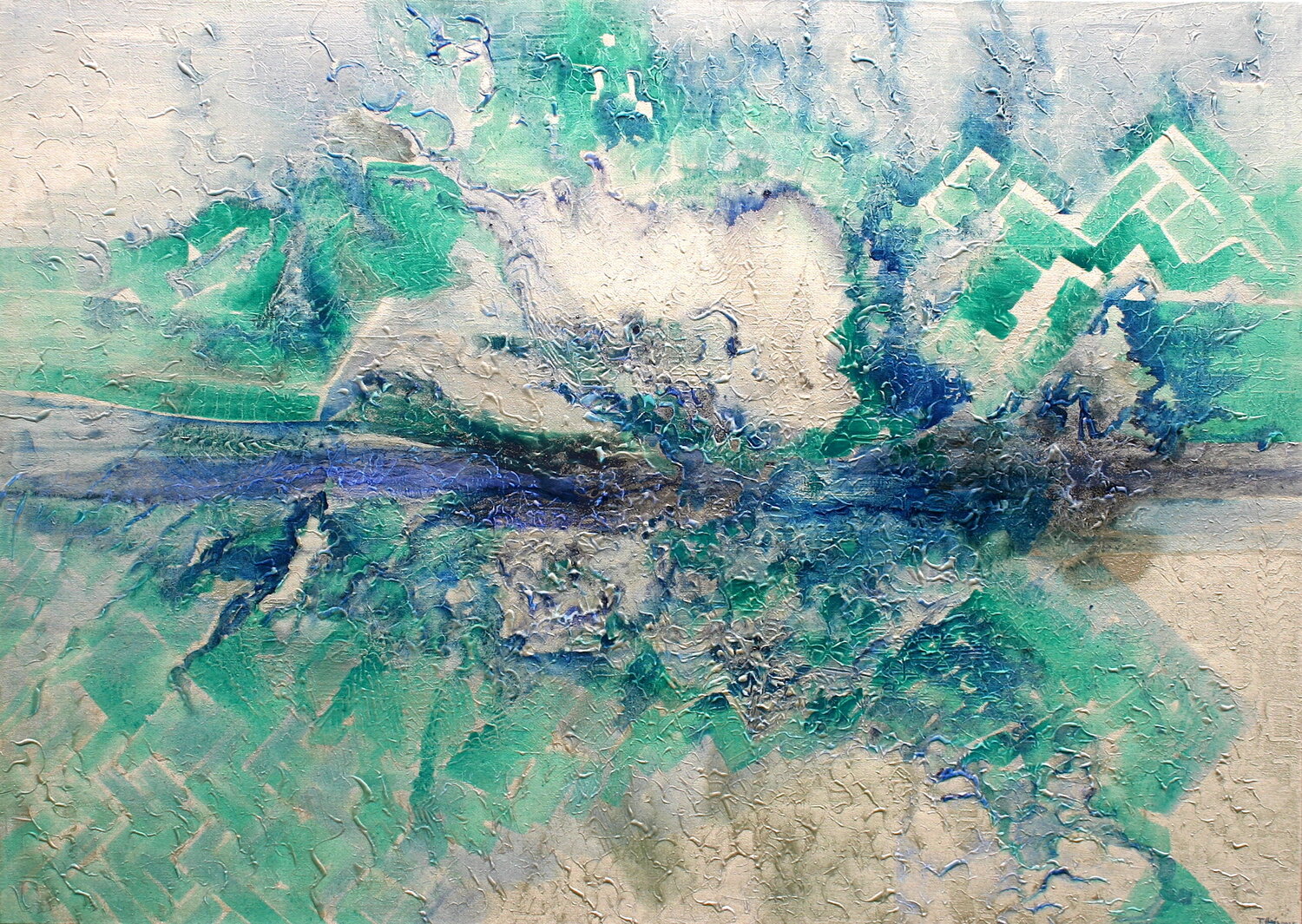 Island Impression Thomas Hain Original painting for sale