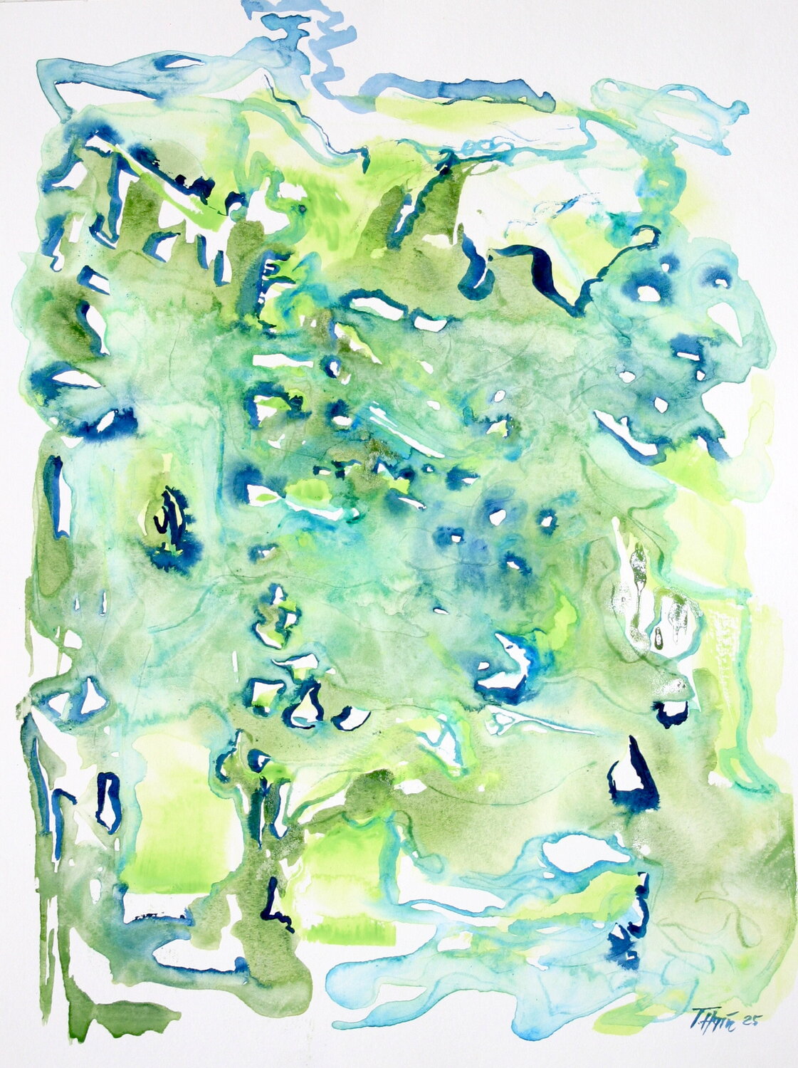 Blatt 5 Thomas Hain Original painting for sale