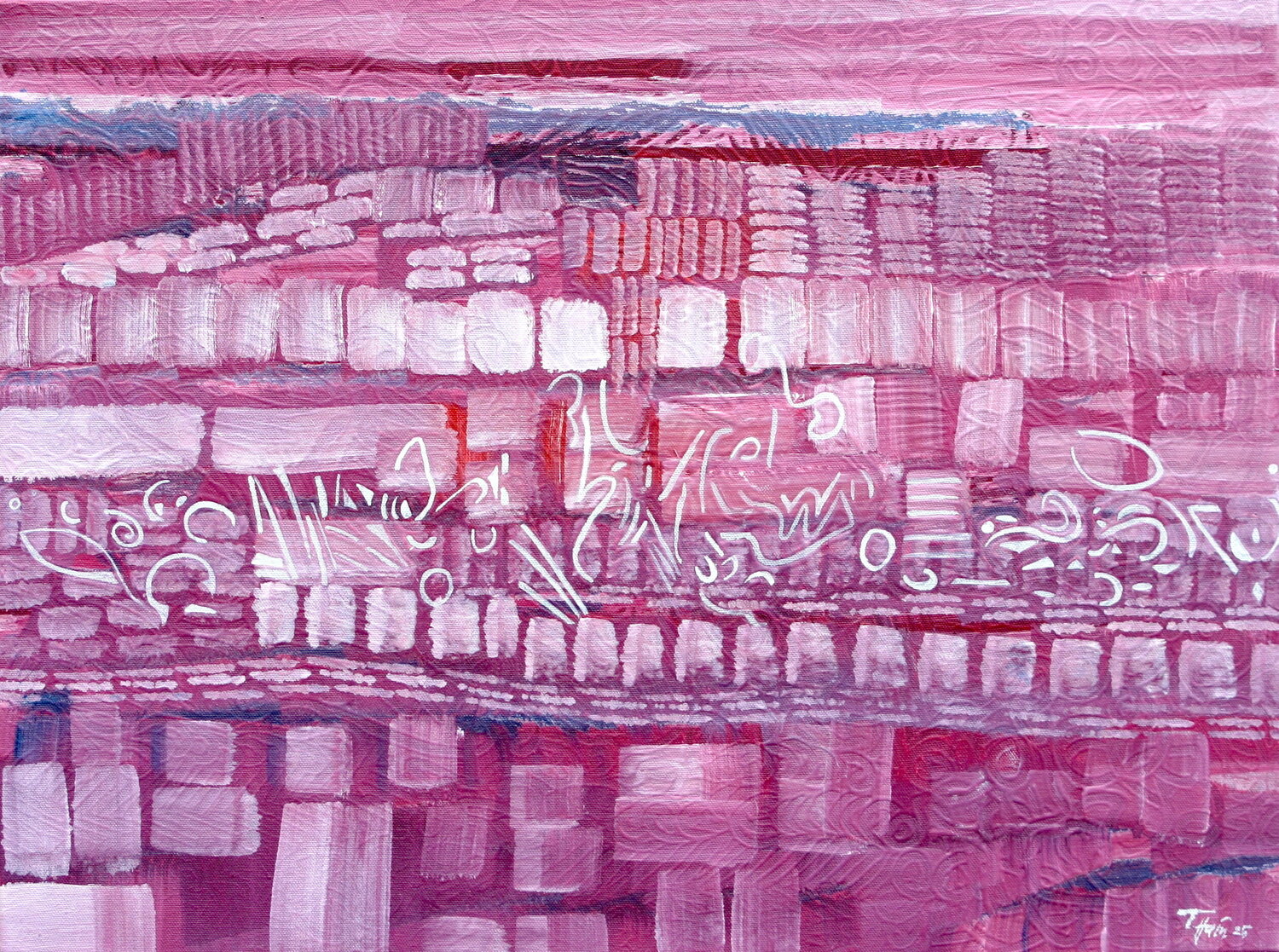 Containerhafen Thomas Hain Original painting for sale