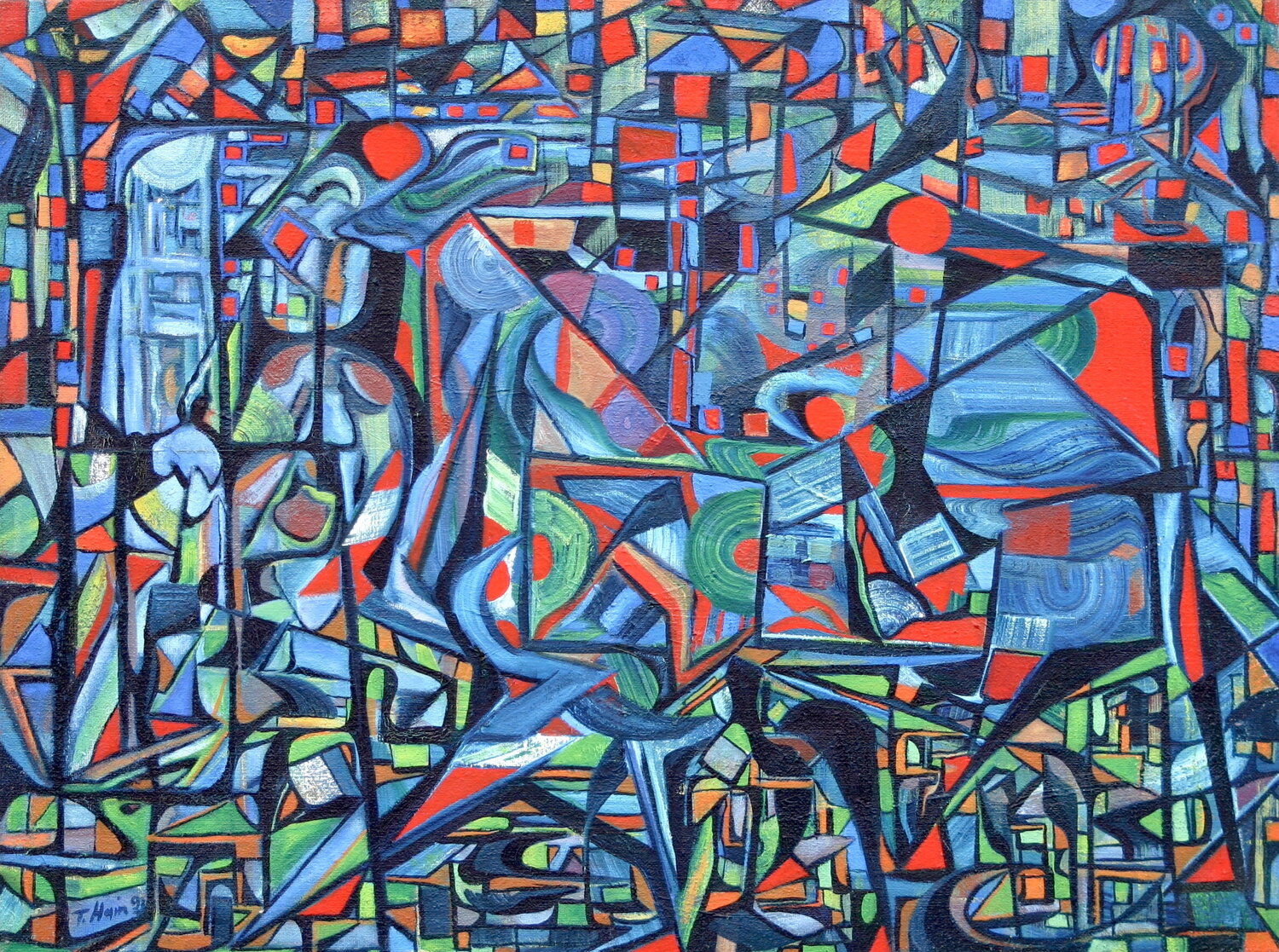 Die Wanderer Thomas Hain Original painting for sale